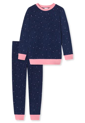 Schiesser Mädchen Frottee Md Schlafanzug Lang Pyjamaset, Mehrfarbig 6, 128