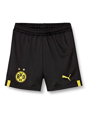 Borussia Dortmund BVB 765904 Season 2022/23 Official Shorts Boy's Puma Black-Cyber Yellow 140