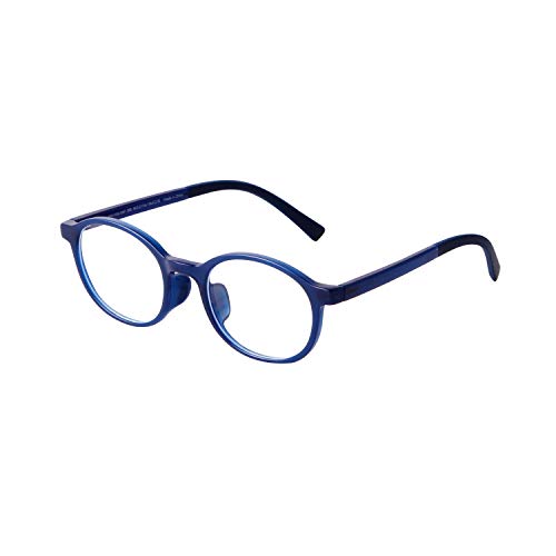 ADE WU Kinderbrille Ohne Stärke Blaulichtfilter Rund Brillenfassung Brillengestell Anti Blaulicht Brillen TR90 Rahmen Anti Müdigkeit für Mädchen und Jungen