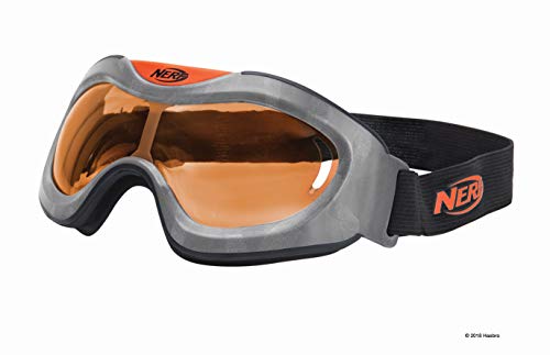 NERF NER0082 - Elite Battle Brille, offizielle größenverstellbare Schutzbrille, orange