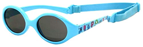 Kiddus Outdoor-Sonnenbrille für Kinder Kleinkind Junge Mädchen. Alter 2 bis 6 Jahre. Verstellbares abnehmbares Band. Unzerbrechlich. Sicherer UV400 Schutz (409)
