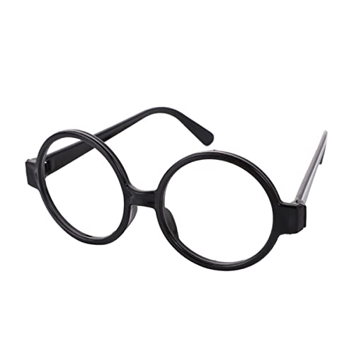 1 Stück Harry Potter Kostümzubehör, runder Kunststoff Brillenrahmen, linsenlose Brille, Stilvoll und klassisch, Gut für Jungen und Mädchen