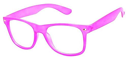 Boolavard Kids Nerd Brille Clear Lens Geek Fake Brillen für Mädchen Jungen Brillen Alter 4-12 (Baby Pink)