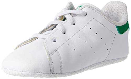 adidas Originals Stan Smith Crib B24101, Unisex Baby Lauflernschuhe Sneaker, Weiß (Ftwr White/Ftwr White/Green), EU 16
