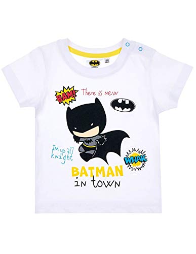 Batman- Baby Jungen (0-24 Monate) T-Shirt Gr. 80, weiß