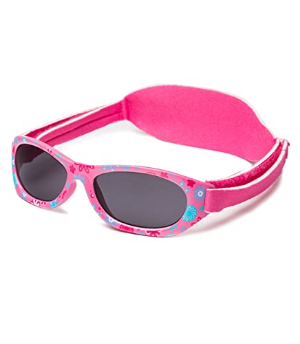 Kiddus Baby Sonnenbrille für Neugeborene, Jungen und Mädchen. Ab 0 Monate bis 2 Jahre. 100% Sonnenfilterschutz UV400 Verstellbarer weicher Riemen. BPA-frei