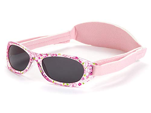 Kiddus Sonnenbrillen für Baby Kinder Jungen und Mädchen. 0 Monate bis 2 Jahren. UV400 SonnenSchutz. Unzerbrechliche Linsen. Mit Verstellbarem Gummiband. Nützliches Geschenk (KI30214)
