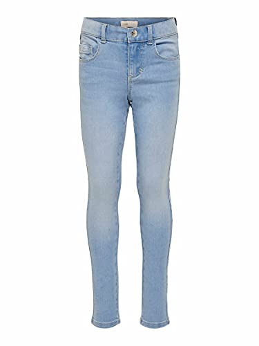 ONLY Mädchen Konroyal Life Reg Skinny Bj1333 Noos Jeans, Light Blue Denim, 146 EU