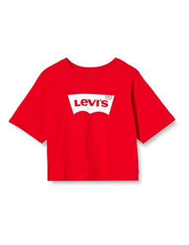 Levi's Kids Lvg Light Bright Cropped Top T-Shirt - Mädchen Super Red 12 Jahre