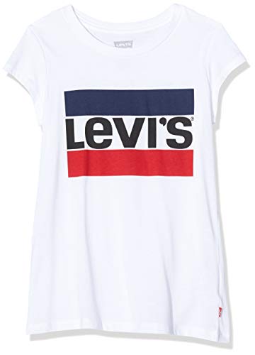 Levi's Kids Lvg Sportswear Logo Tee T-Shirt - Mädchen White 12 Jahre