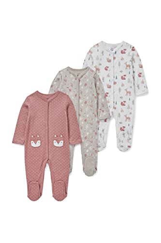 C&A Baby Mädchen Pyjamas Onesie Regular Fit Verziert|Bedruckt dunkelrosa 92