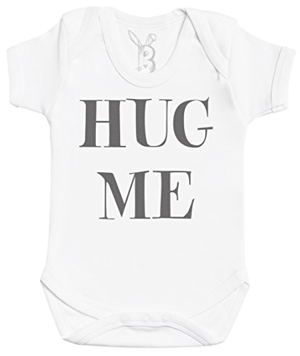 Hug Me Babygeschenk, Baby Geschenkset, Baby Jungen Body, Baby Mädchen Body - 0-3 Monate weiß