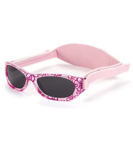 Kiddus Baby Sonnenbrille für Neugeborene, Jungen und Mädchen. Ab 0 Monate bis 2 Jahre. 100% Sonnenfilterschutz UV400 . Verstellbarer weicher Riemen. BPA-frei