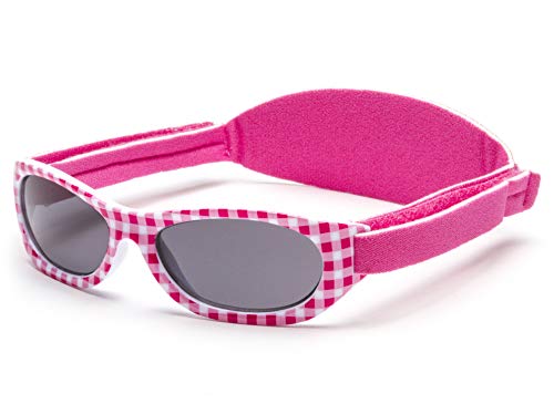 Kiddus Sonnenbrillen für Baby Kinder Jungen und Mädchen. 0 Monate bis 2 Jahren. UV400 SonnenSchutz. Unzerbrechliche Linsen. Mit Verstellbarem Gummiband. Nützliches Geschenk (KI30228)