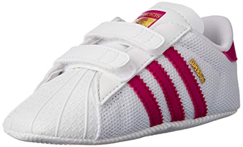 adidas Superstar Crib, Unisex Baby Gymnastikschuhe, Mehrfarbig (Blanc/Rose), 18 EU