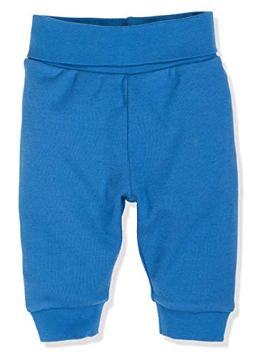 Schnizler Kinder Pump-Hose aus 100% Baumwolle, komfortable und hochwertige Baby-Hose mit elastischem Bauchumschlag, Blau (Blau 7), 86