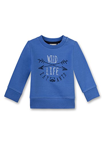 Sanetta Baby-Jungen 114087 Sweatshirt, Blau (Bright Cobalt 50249), 56