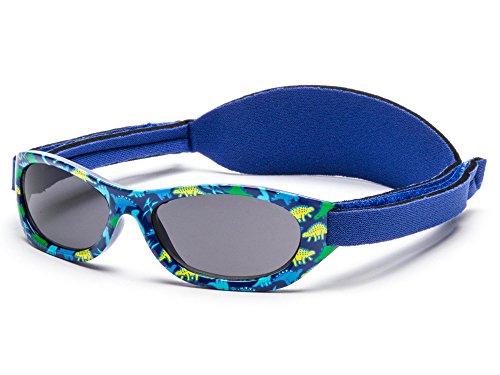 Kiddus Baby Sonnenbrille für Jungen und Mädchen. Von 0 Monaten bis 2 Jahren. 100% UV400-Schutz gegen ultraviolette Sonnenstrahlen. Mit verstellbarem weichen Riemen