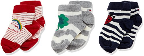 Tommy Hilfiger Unisex Baby TH Lucky Charms GIFTBOX 3P Socken, Mehrfarbig (Midnight Blue 563), 15-18 (3er Pack)