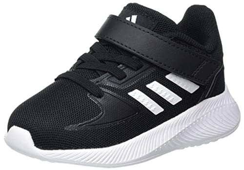 adidas Jungen Unisex Kinder Runfalcon 2.0 Running Shoe, Core Black/Cloud White/Silver Metallic, 23 EU