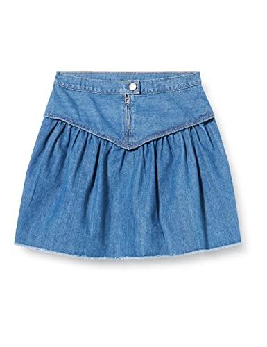 Pepe Jeans Mädchen Missisipi Skirt Rock, Blau (Denim), 8 Jahre