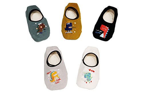 JT-Amigo 5er Pack Baby Jungen Mädchen ABS Antirutsch Socken 1-3Y Etiket Set 2