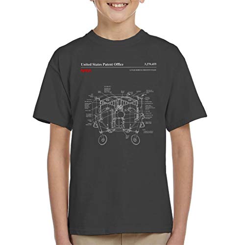 Nasa Lunar Module Descent Stage Blueprint Kid's T-Shirt