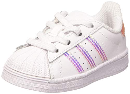 adidas Unisex-Kinder Superstar El I Sneaker, Weiß (Ftwr White/Ftwr White/Ftwr White), 20 EU