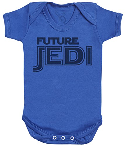 Future Jedi Babygeschenk, Baby Geschenkset, Baby Jungen Body, Baby Mädchen Body - 0-3 Monate Blau
