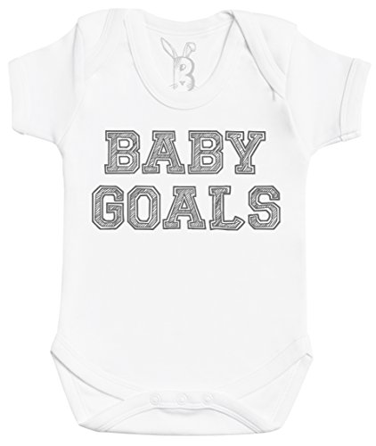 Baby Goals Babygeschenk, Baby Geschenkset, Baby Jungen Body, Baby Mädchen Body - 0-3 Monate weiß