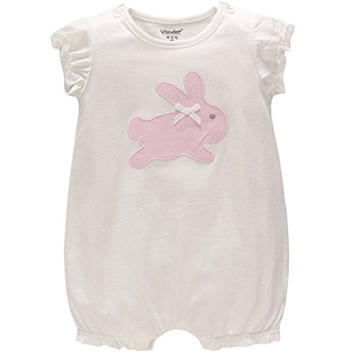 Baby Sommer Spieler Strampler Mädchen Baby-Schlafanzüge Kaninchen Outfits 12-18 Monate