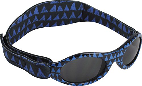Dooky Baby Banz Baby-Sonnenbrille 0-2 Jahre | Blue Tribal | 100% UV-A und B Schutz UV400 | Mit verstellbarem Neoprenband