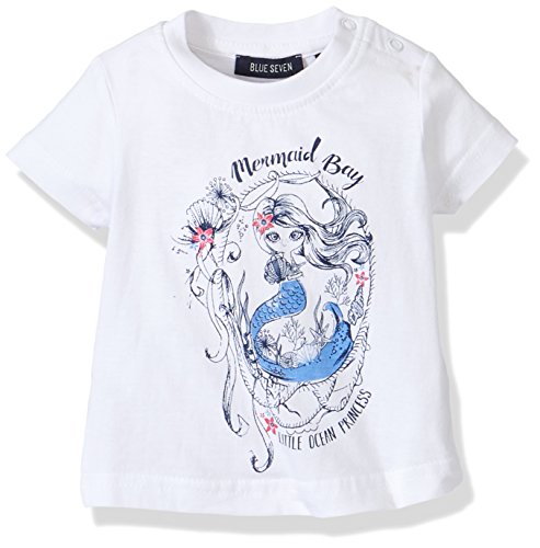 BLUE SEVEN Baby - Mädchen T-Shirt T-Shirt RH, Weiß (Weiss 001), 62 (Herstellergröße: 3 – 6 monaten)