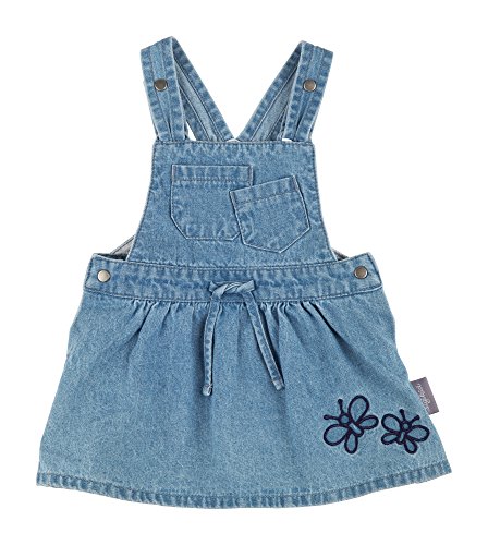 Sigikid Baby-Mädchen Jeanslatzrock, Kleid, Blau (Denim Light Blue 590), 92