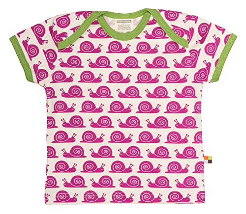 loud + proud Unisex Baby T-shirt af økologisk bomuld, Gots certificeret T Shirt, Beere, 62-68 EU
