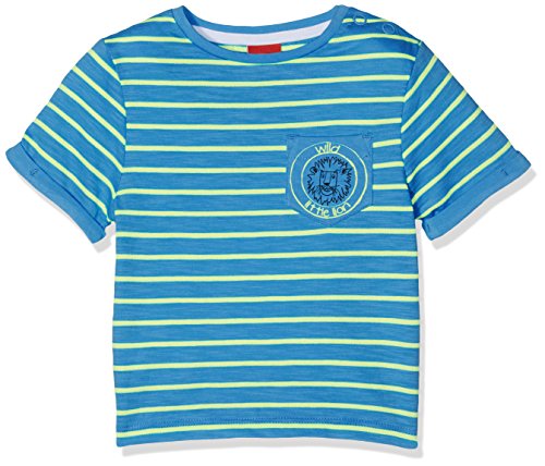 s.Oliver Baby-Jungen Kurzarm T-Shirt, Blau (Blue Stripes 55G1), 74