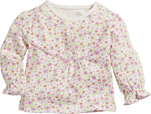 Schnizler Baby-Mädchen Sweat-Shirt Interlock Blumen Langarmshirt, Beige (Beige 6), 56