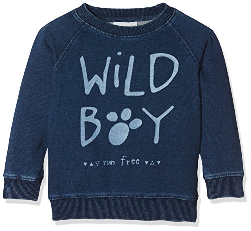 NAME IT Baby-Jungen NITFILSA Sweat M Mini Sweatshirt, Blau (Dark Blue Denim), 98