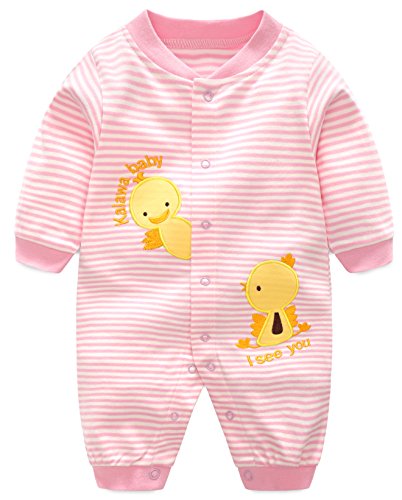 Neugeborene Strampler Baby Spielanzug Jungen Mädchen Schlafanzug Baumwolle Overalls, 0-3 Monate