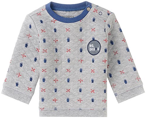 Noppies Baby-Jungen B Sweater Galesburg Sweatshirt, Grau (Light Grey Melange C245), 56
