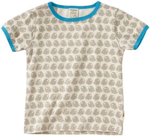 Loud + Proud Unisex - Baby T-Shirts Tierdruck 204, Grau (stone), 62/68