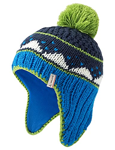 VAUDE Unisex_Child 40184 Cold Weather Hat, Radiate/Green, Medium
