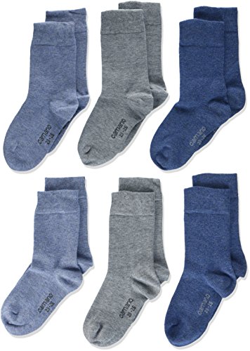 Camano Jungen 9300 Socken, Blau (Jeans Mix 0024), 35-38 (6er Pack)
