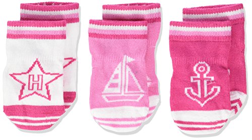 Tommy Hilfiger Baby-Mädchen TH Newborn GIFTBOX 3P Socken, Rosa (Pink Lady 422), Neugeboren (Herstellergröße: 14) (3er Pack)
