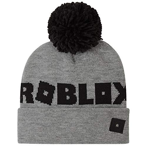 Roblox Mütze Jungen, Thermo Mütze für Gamers, Beanie Cap für Kinder, Pom Pom Beanie für Jungen und Teens, Gaming Geschenke für Kinder