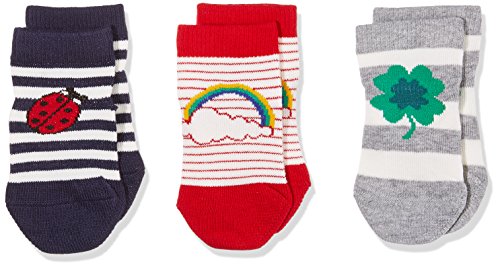 Tommy Hilfiger Unisex Baby TH Lucky Charms GIFTBOX 3P Socken, Mehrfarbig (Midnight Blue 563), 15-18 (3er Pack)