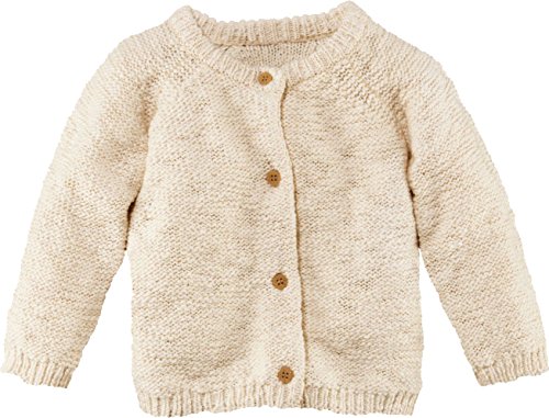 lupilu® Baby Mädchen Strickjacke aus 100% Bio-Baumwolle (Natur, Gr. 74/80)