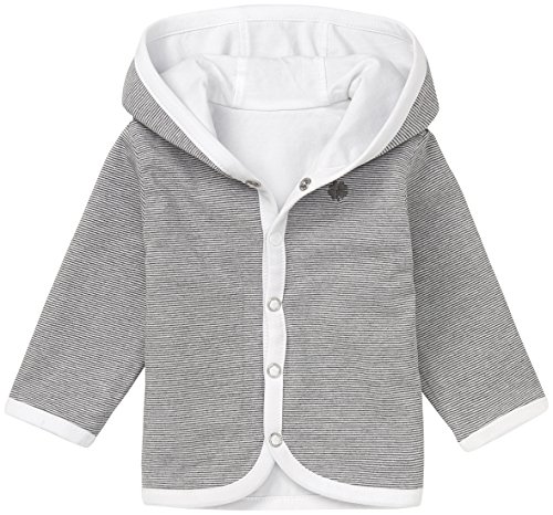 Noppies Unisex - Baby Strickjacke U Cardigan Jersey Rev Hay, Einfarbig, Gr. Neugeborene (Herstellergröße: 62), Weiß