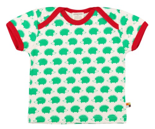 Loud + Proud Unisex - Baby T-Shirts Tierdruck 204, Grün (verde ve), 74/80