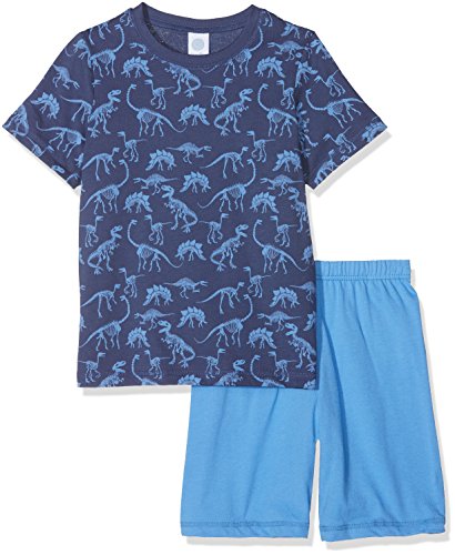 Sanetta Baby-Jungen 232106 Zweiteiliger Schlafanzug, Blau (Washed Blue 50110), 92